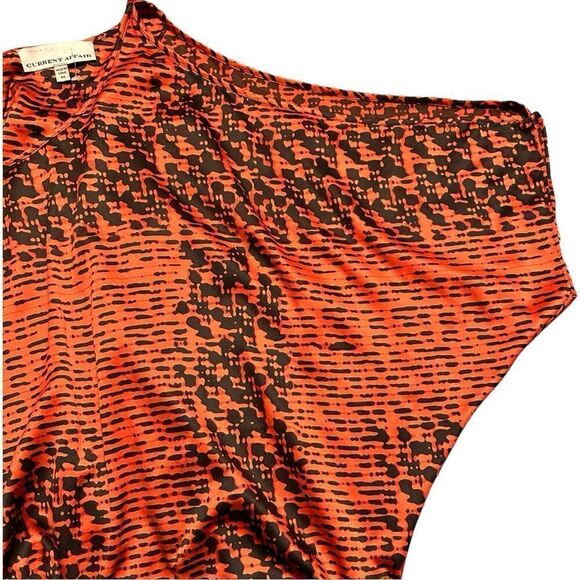 Current Affair half sleeve top in Orange Silk Multiple colors - Picture 1 of 14